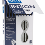 Doms Inxon Blue Ball Pen| 0.7mm | Soft Rubberized Grip| PACK of 10 Blue Ballpens